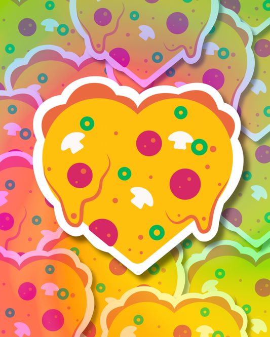 Pizza Love Vinyl Sticker