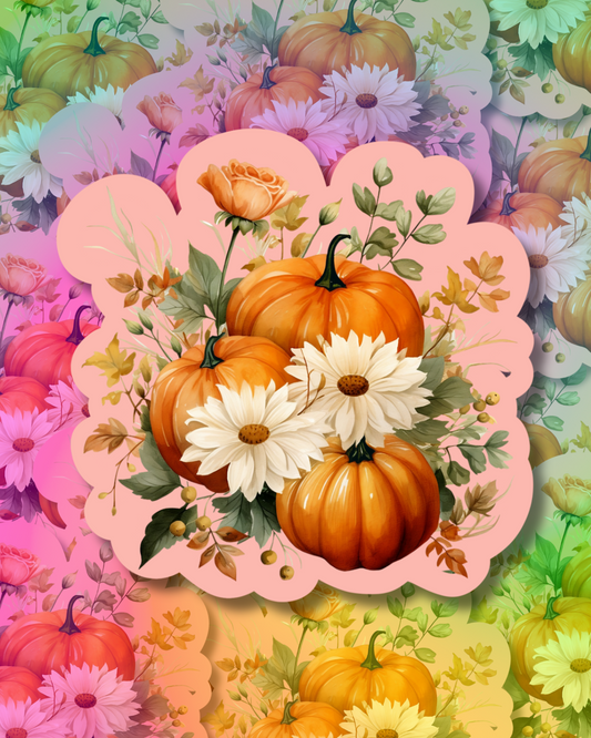 Pumpkin Bunch Vinyl Sticker