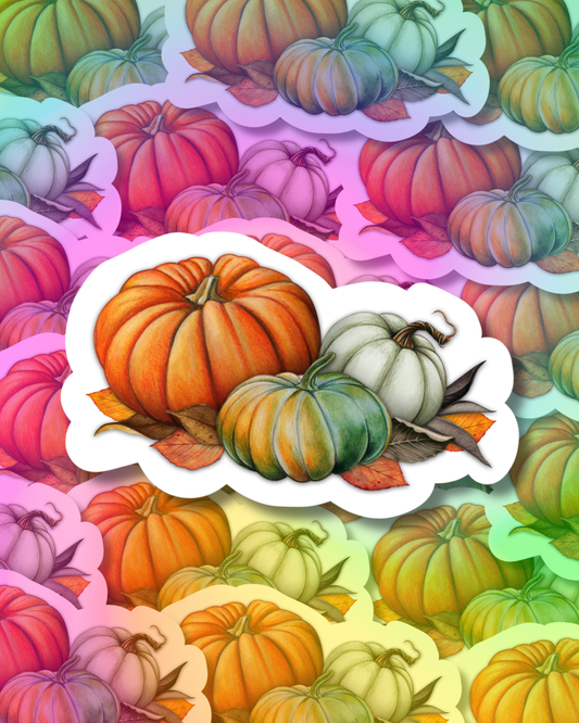 Pumpkin Bunch Vinyl Sticker