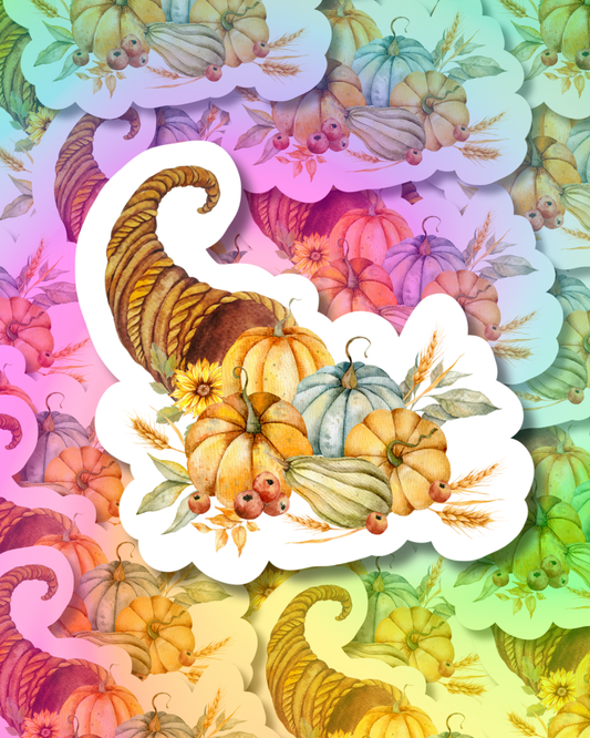 Pumpkin Bunch Vinyl Sticker