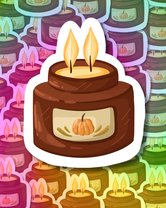 Pumpkin Jar Vinyl Sticker