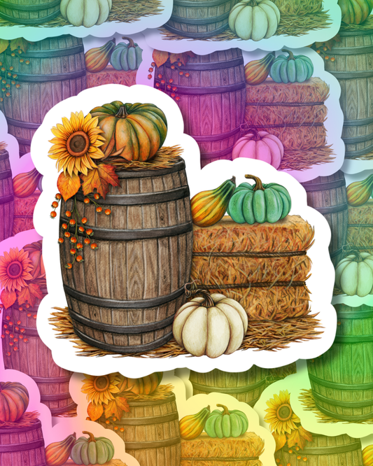 Pumpkin Jar Vinyl Sticker