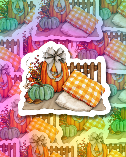 Pumpkin Picnic Vinyl Sticker