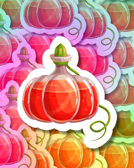 Pumpkin Posion Vinyl Sticker