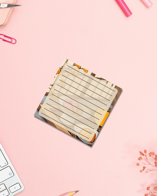 Pumpkin Autumn Notepad Aesthetic Cute Stationery Gift