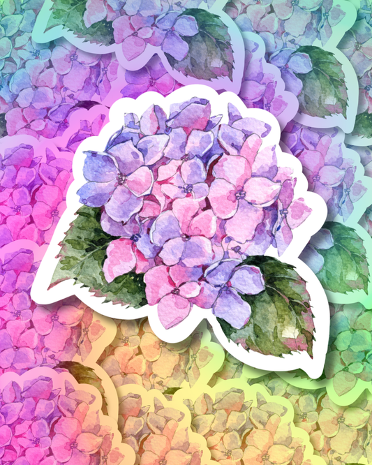 Purple-Pink Meadow Vinyl Sticker