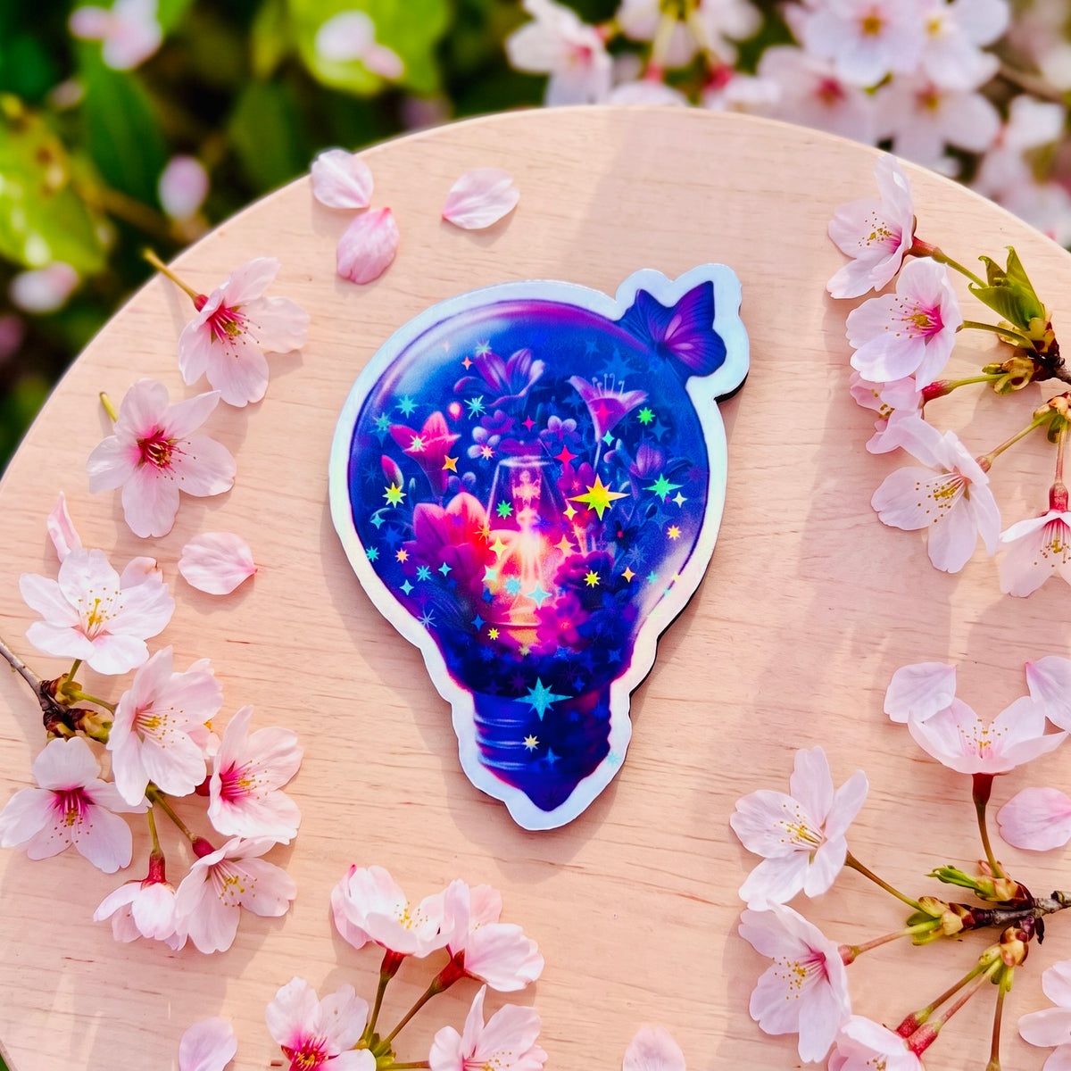 Purple Light Kawaii 2.5-Inch Cute Collectible Magnet | Aesthetic Refrigerator & Locker Magnet | Gift Shop Souvenir