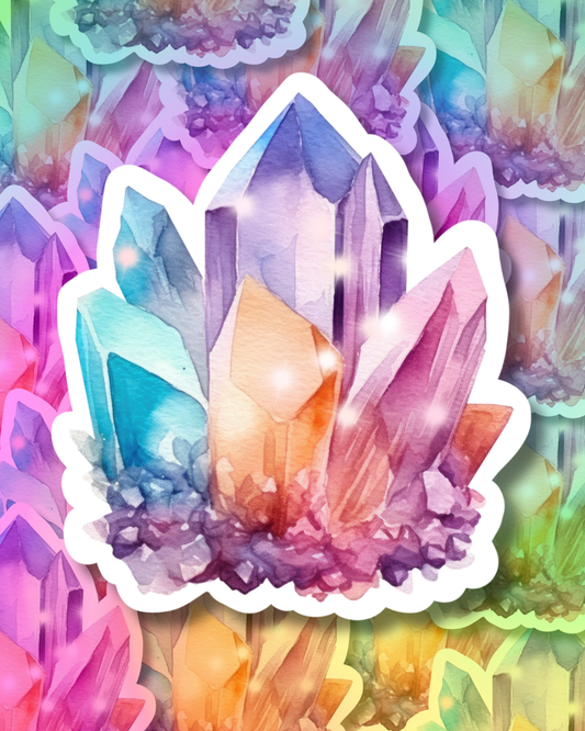 Rainbow Stone Vinyl Sticker