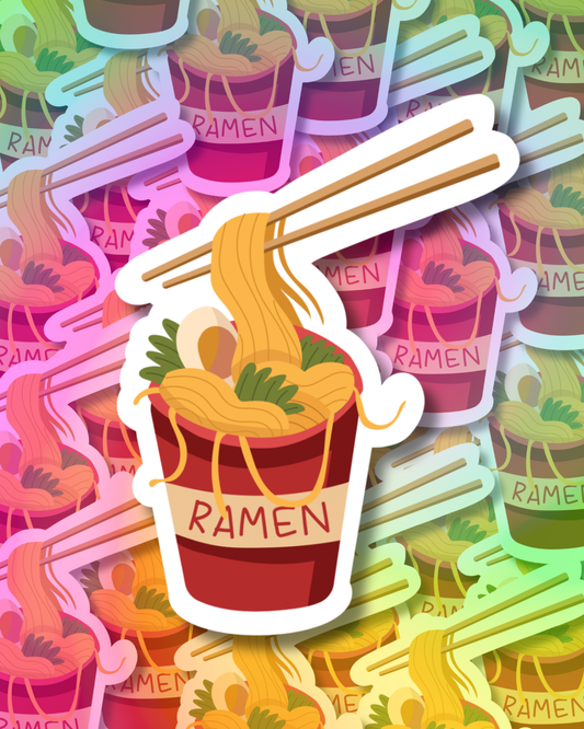 Ramen Cup Vinyl Sticker