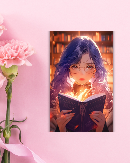 Reading Wonderland Art Print Aesthetic Gift Decor