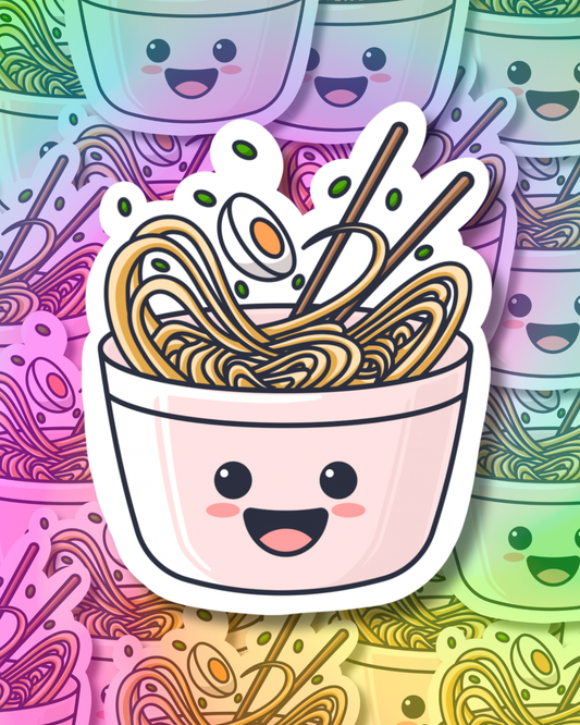 Rose Ramen Vinyl Sticker