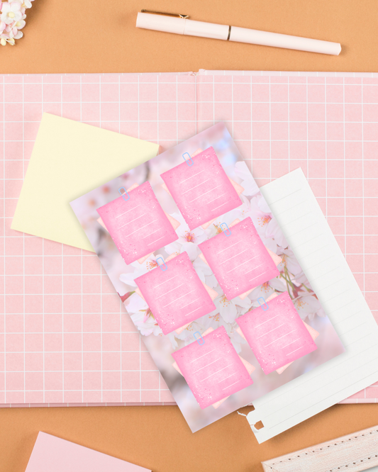 Sakura Close-Up Big Notepad Aesthetic Cute Stationery Gift