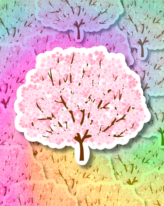 Sakura Tree Vinyl Sticker