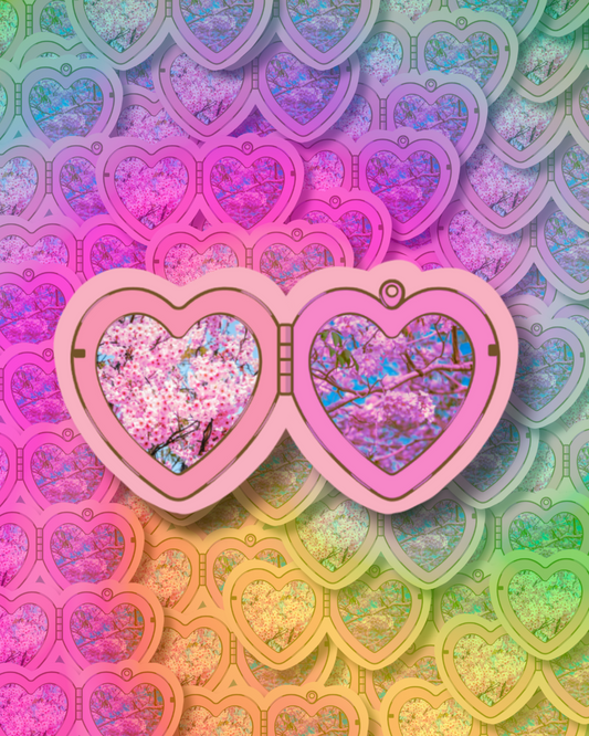 Sakura Locket Vinyl Sticker