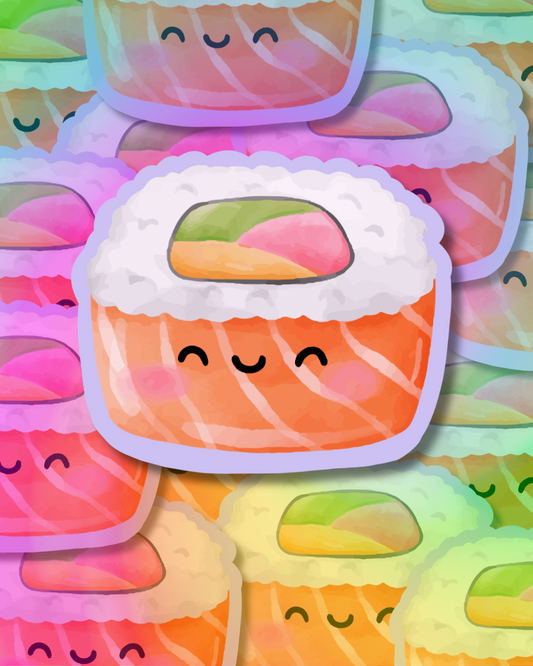 Salmon Sushi Vinyl Sticker