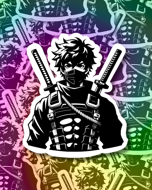 Samurai Dark Vinyl Sticker