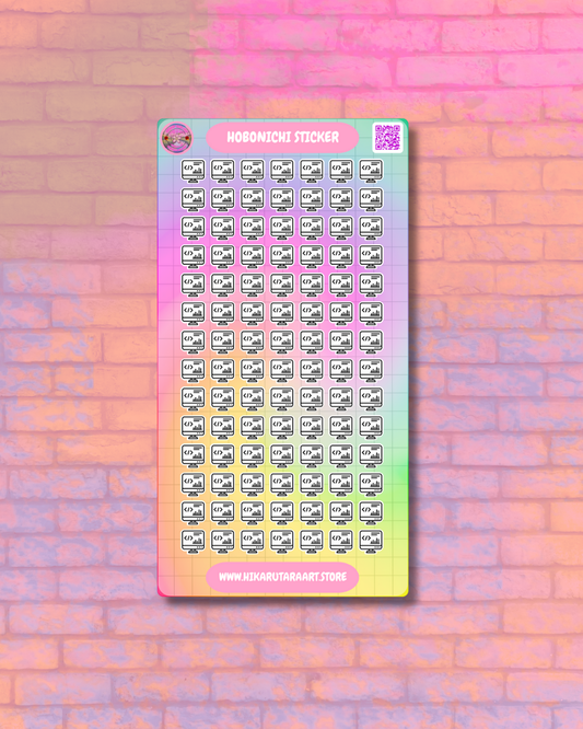 Hobonichi Cousin Schedule Tab Sticker Sheet