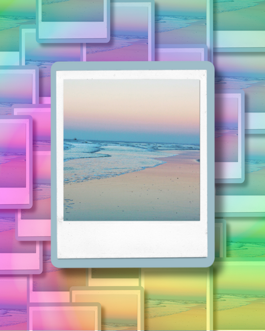 Sea Polaroid Vinyl Sticker