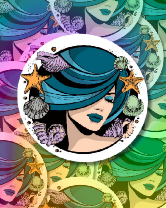 Sea Woman Vinyl Sticker