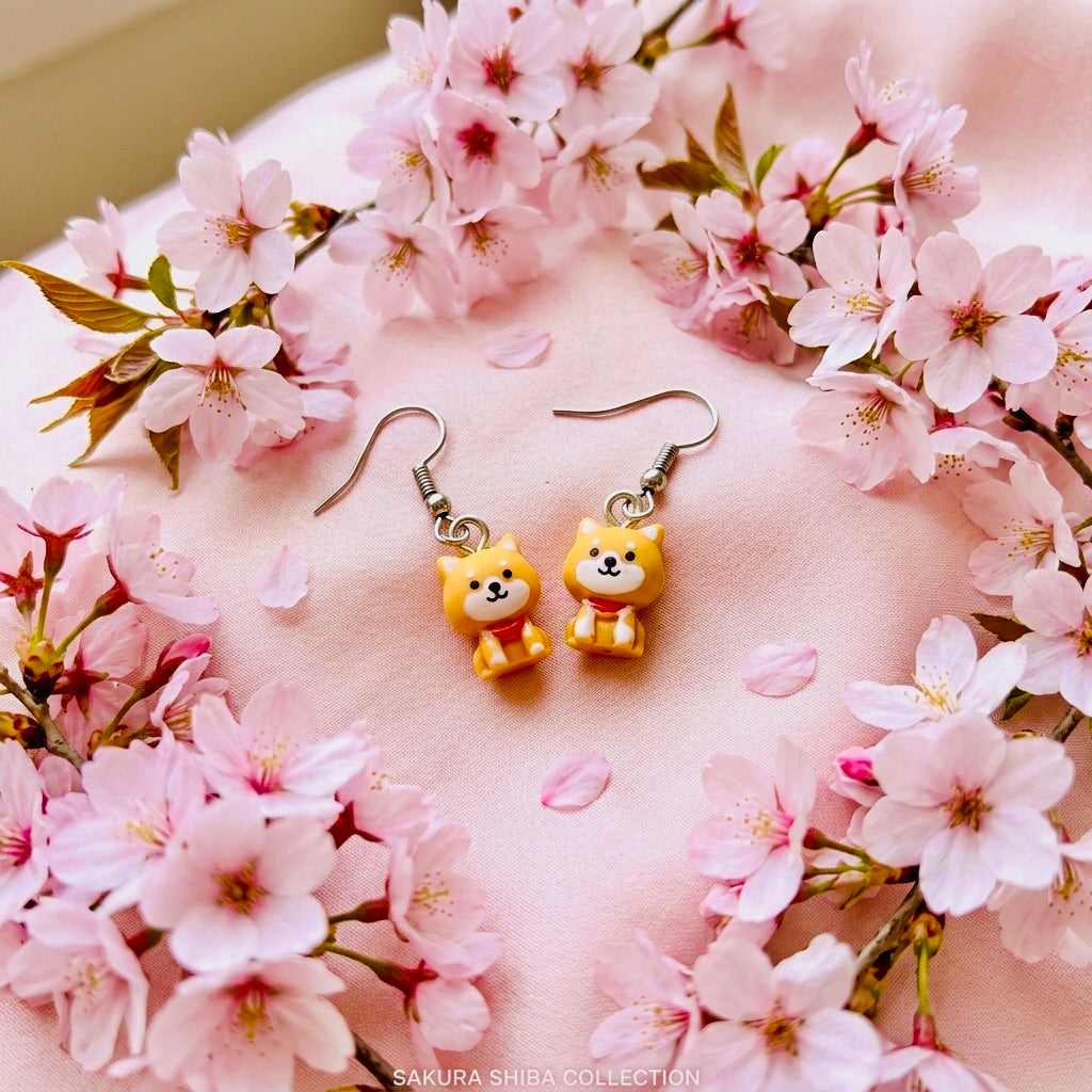 Shiva Mini Adorable Kawaii Acrylic & Resin Dangle Earrings | Cute Japanese Aesthetic Gift