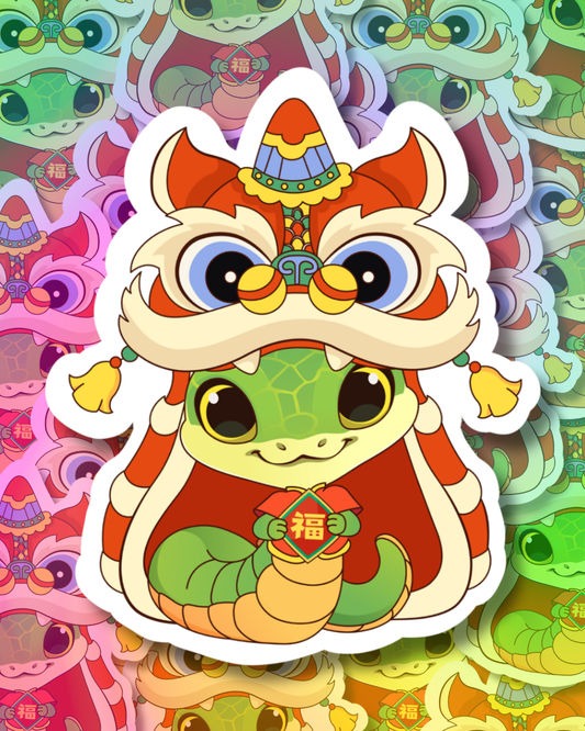 Snake Dragon Vinyl Sticker