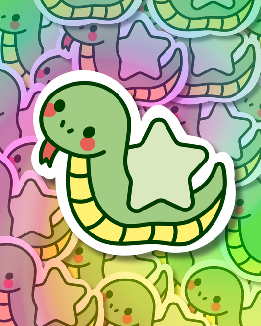 Snake Star Vinyl Sticker