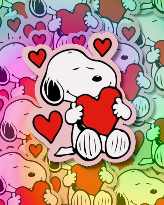Snoopy Love Vinyl Sticker