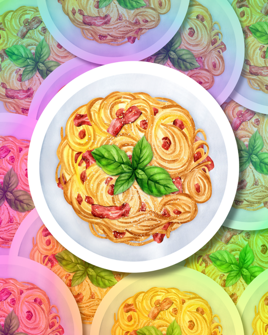 Spaghetti Life Vinyl Sticker