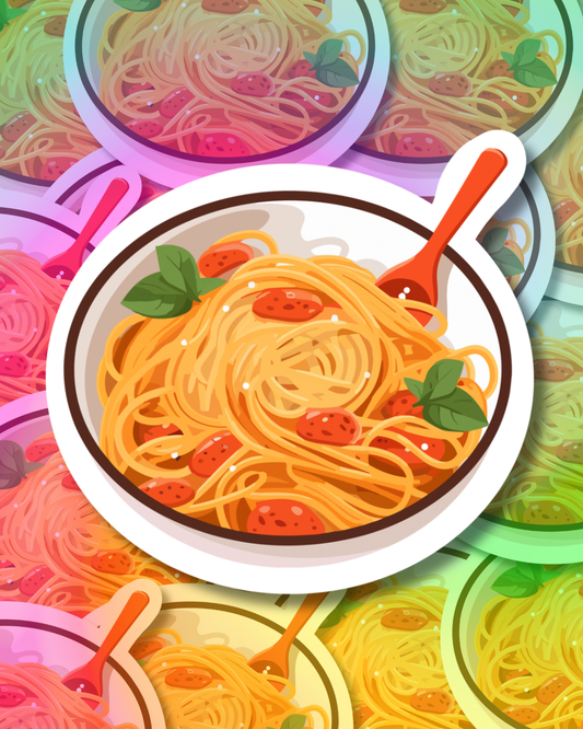Spaghetti Spoonful Vinyl Sticker