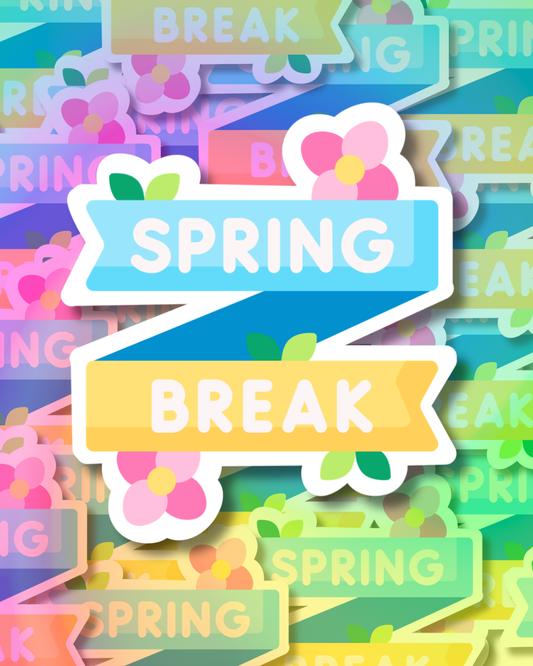 Spring Break Vinyl Sticker