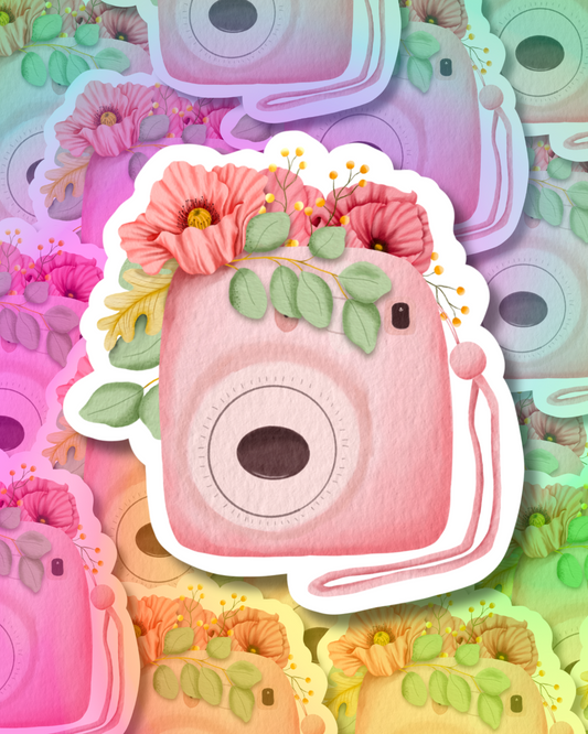 Spring Camera Vinyl Sticker