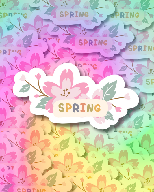 Spring Sakura Vinyl Sticker