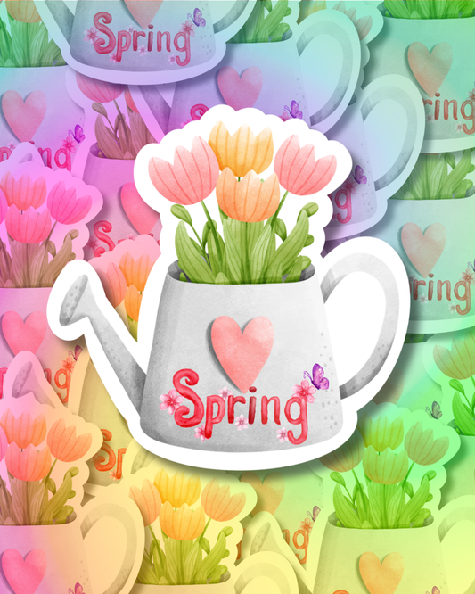 Spring Tulip Vinyl Sticker
