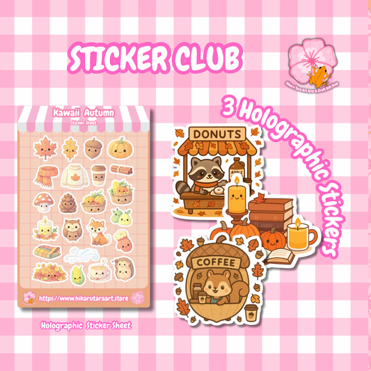 🍂October Sticker Club: Kawaii Autumn🍂
