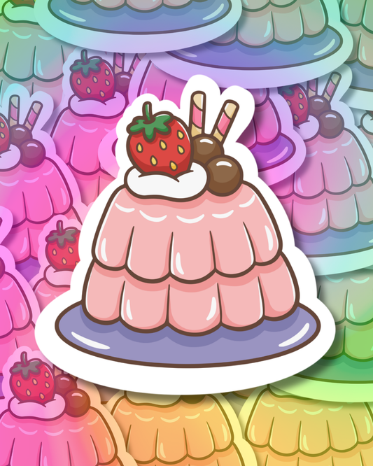 Strawberry Jelly Vinyl Sticker