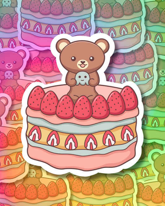 Strawberry Parfait Vinyl Sticker