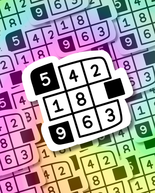 Sudoku Win Vinyl Sticker