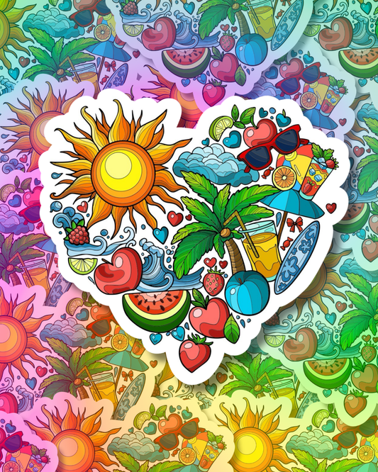 Summer Love Vinyl Sticker