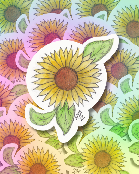 Sunflower Bloom Vynil Sticker