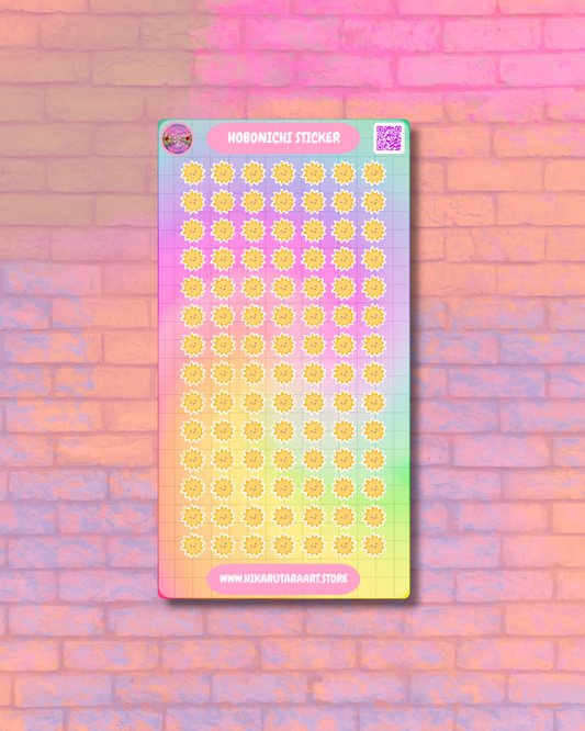 Hobonichi Cousin Sunny Tab Sticker Sheet