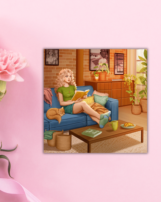 Sunshine Student Art Print Aesthetic Gift Decor