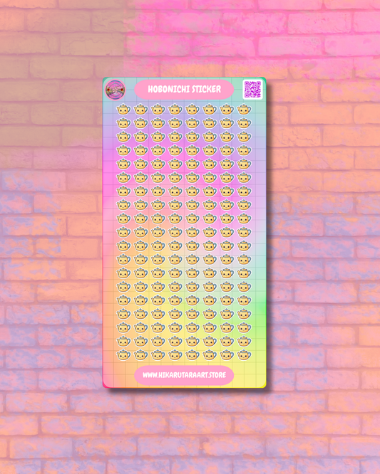 Hobonichi Cousin Tea Break Tab Sticker Sheet