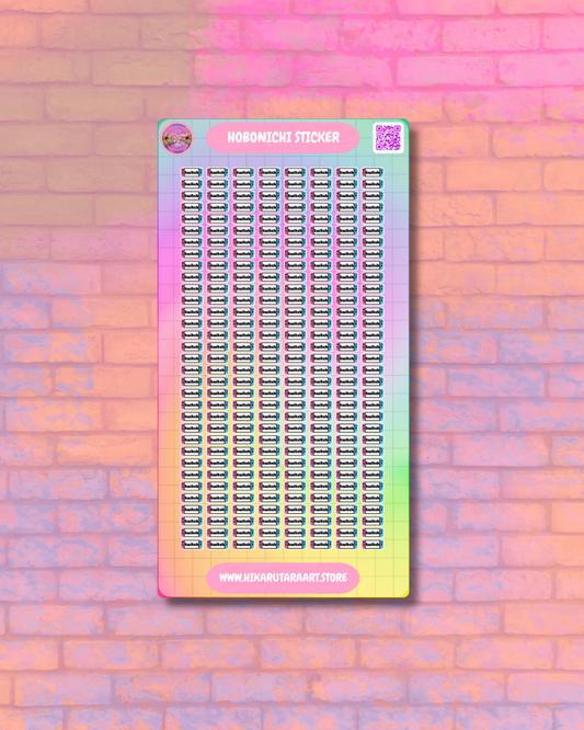 Hobonichi Cousin Twitch LIVE Tab Sticker Sheet