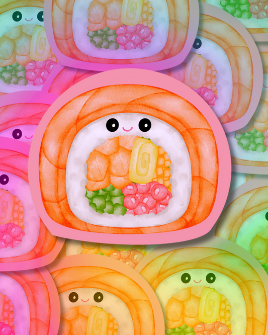 Veggie Sushi Vinyl Sticker