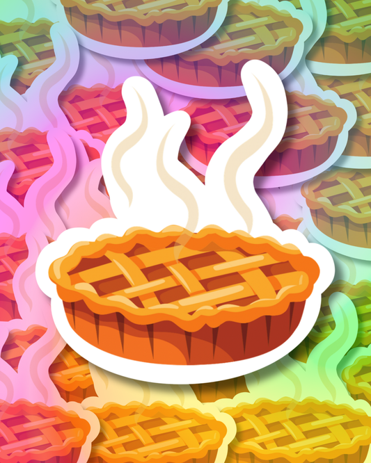 Warm Pie Vinyl Sticker