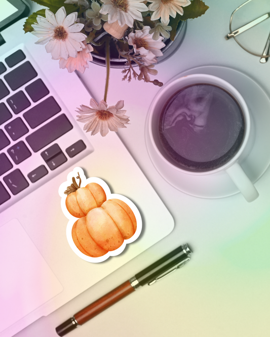 Warm Pumpkin Vinyl Sticker
