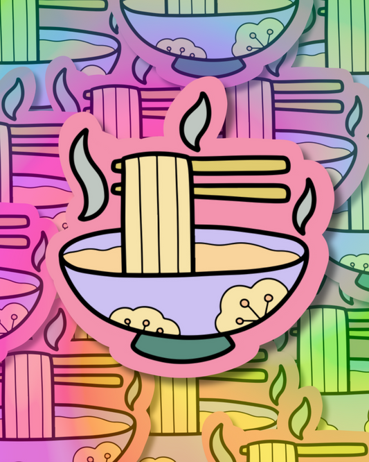 Warm Ramen Vinyl Sticker