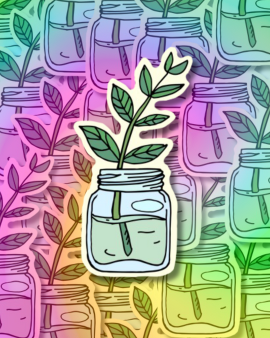 Water Plant Vinyl Sticker