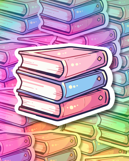 Whimsical Books Vinyl Sticker