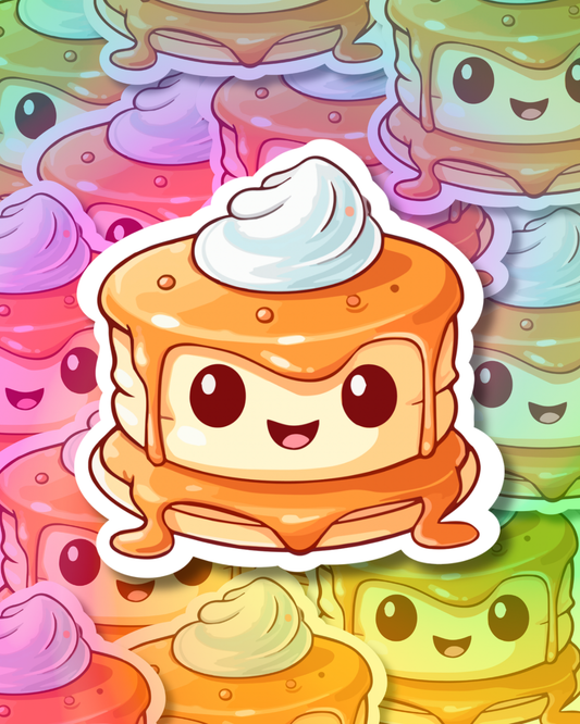 Whipped Pancake Vinyl Sticker